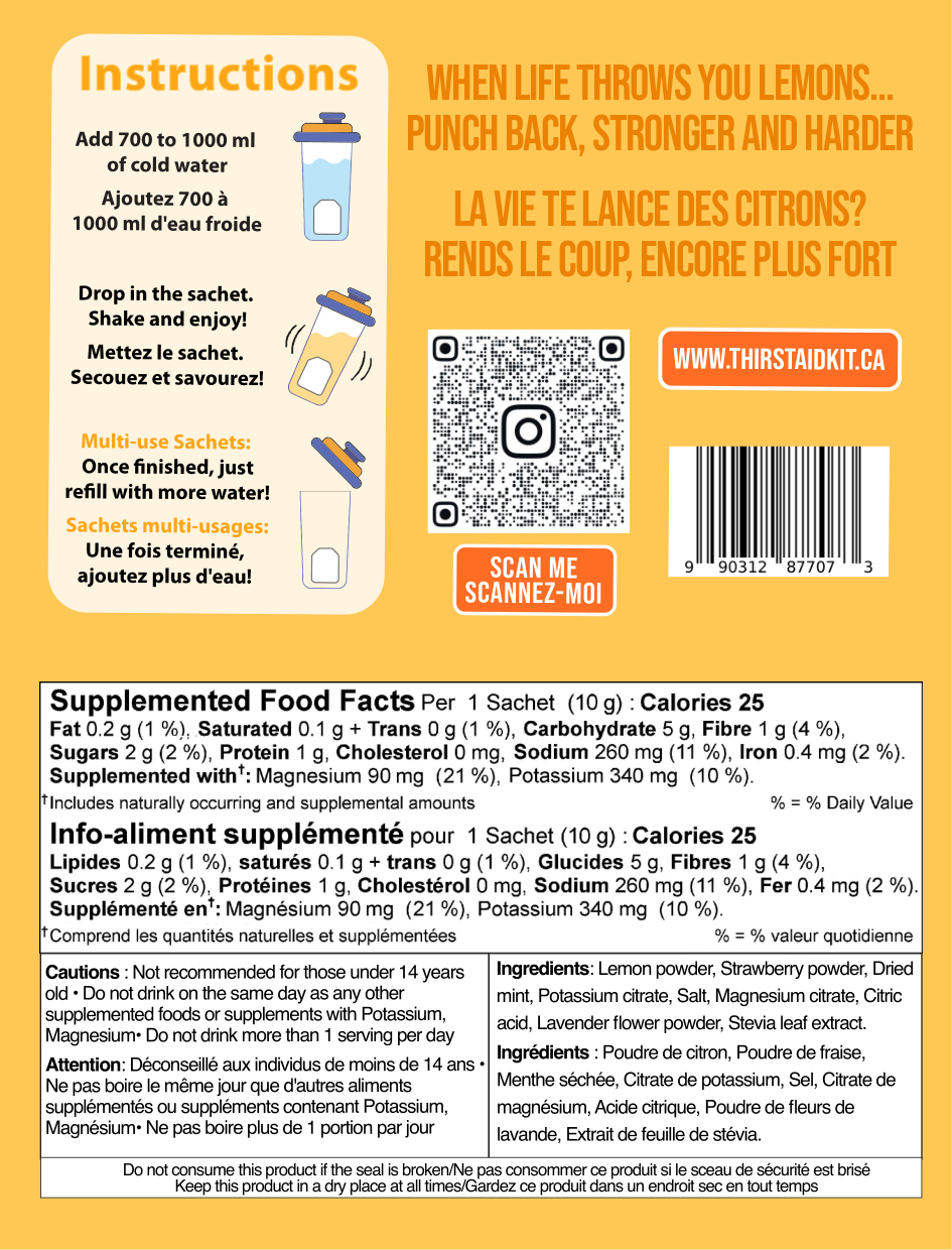 Lemon Punch (Sachet-Style fruit Electrolyte)